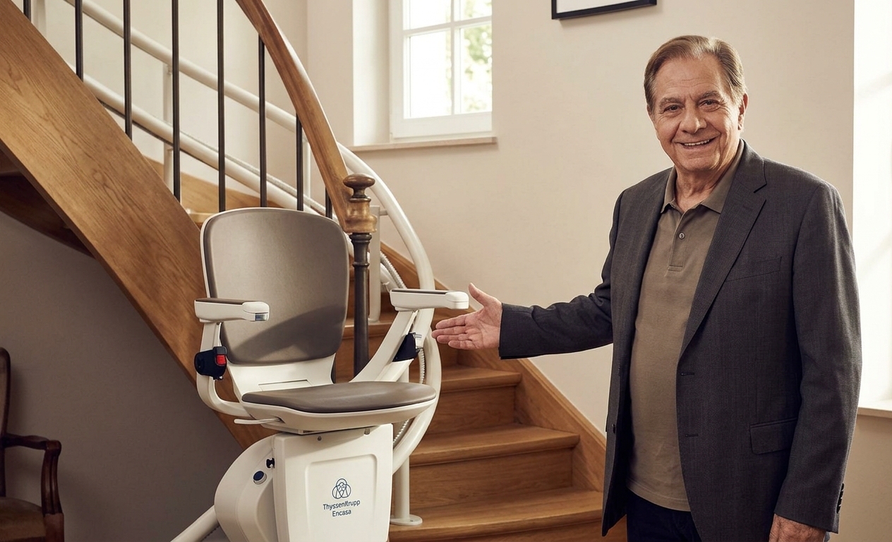 Michel Galabru, ambassadeur de ThyssenKrupp Encasa !