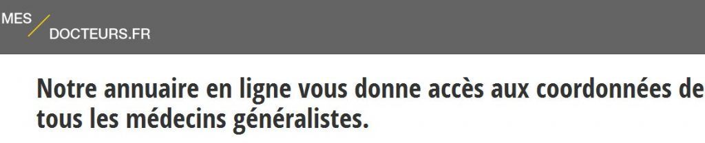 La liste des médecins de garde de votre ville est accessible sur Mes-docteurs.fr