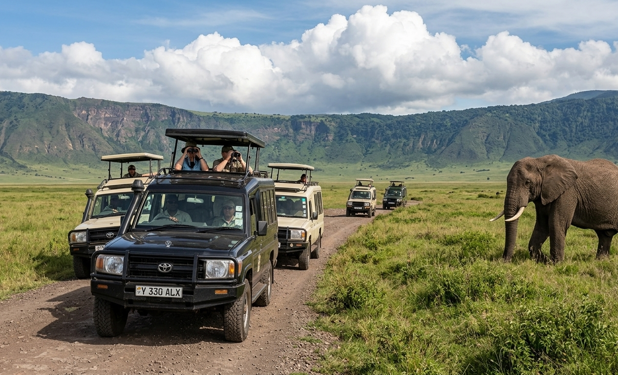 Elephants Ngorongoro