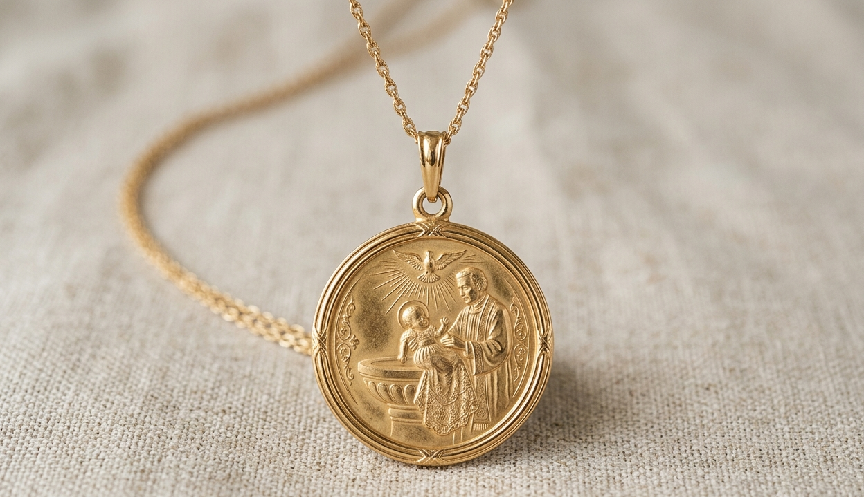 Ce qu’il faut savoir sur la médaille de baptême catholique